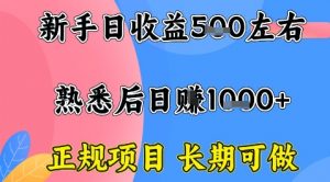 全年可变现项目，收益高无门槛，正规项目，长期可做，一天收益1k+一台电脑在家创业【揭秘】-沧海聊项目