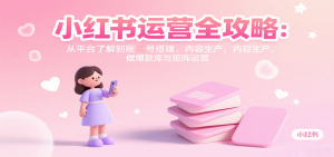 小红书运营全攻略:从平台了解到账号搭建、内容生产,做爆款库与矩阵运营-沧海聊项目