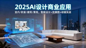 2025AI设计商业应用：室内/软装/建筑/景观，智能设计+效果图+动画实战-沧海聊项目