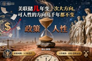 付费文章:美联储几年变一次大方向,可人性的方向几千年都不变-沧海聊项目