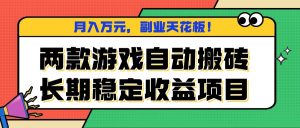 两款游戏自动搬砖，月入万元，长期稳定收益项目，副业天花板！-沧海聊项目