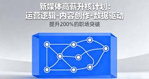 新媒体高薪升核计划：运营逻辑-内容创作-数据驱动，提升200%的职场突破-沧海聊项目