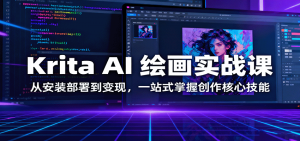 Krita AI 绘画实战课:从安装部署到变现,一站式掌握创作核心技能-沧海聊项目