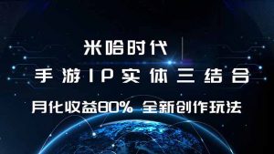 米哈时代 游戏和IP的结合 月收益80%+ 全新创作-沧海聊项目