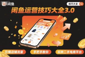 闲鱼运营技巧大全3.0，引爆店铺流量，手把手教你玩转二手电商平台-沧海聊项目