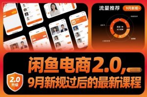 闲鱼电商2.0,9月新规过后的最新课程-沧海聊项目