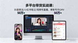 多平台带货实战课18.0:抖音算法/小红书笔记/视频号直播,单账号月GMV50w+-沧海聊项目