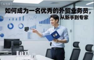 如何成为一名优秀的外贸业务员,从新手到专家-沧海聊项目