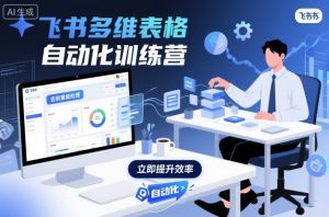 飞书多维表格自动化训练营,手把手教你告别重复处理,用多维表格开启高效办公新模式-沧海聊项目