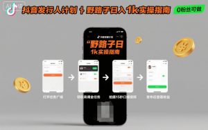 抖音发行人计划全新野路子玩法，随时随地，只要有手机，就能操作，日入1k+【揭秘】-沧海聊项目