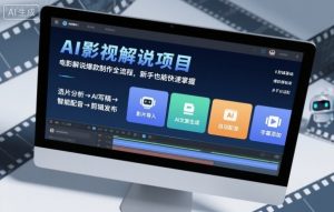 AI影视解说项目，电影解说爆款制作全流程，新手也能快速掌握-沧海聊项目