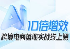跨境电商10倍增效,跨境电商AI落地实战线上课-沧海聊项目