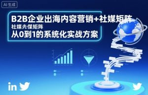 B2B企业出海内容营销+社媒矩阵,从0到1的系统化实战方案-沧海聊项目