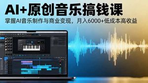 AI+原创音乐搞钱课：掌握AI音乐制作与商业变现，月入6000+低成本高收益-沧海聊项目