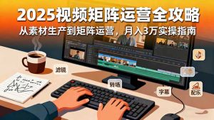 2025短视频矩阵运营全攻略:从素材生产到矩阵运营,月入3万实操指南-沧海聊项目