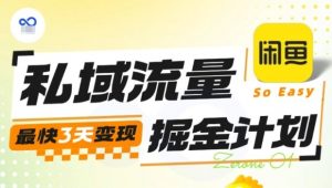 私域流量掘金计划实战训练营,最快3天变现-沧海聊项目