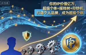 你的IP价值亿万，超级个体=摇钱树+印钞机，打造个人品牌，成为超级个体-沧海聊项目