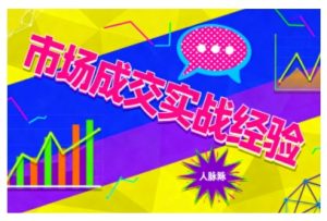 市场成交实战经验，从认知觉醒到实操落地，快速掌握市场开拓与成交核心能力-沧海聊项目