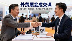 外贸展会成交课,含目标制定、客户邀约、现场成交,系统化SOP提升参展ROI-沧海聊项目