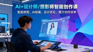 AI+设计师/摄影师智能创作课：智能修图、AI绘画、设计优化，提升创作效率-沧海聊项目