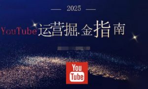 2025油管YouTuBe运营掘金指南,全方位帮你从零搭建油管运营体系-沧海聊项目