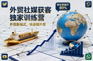 外贸社媒获客独家训练营，外贸新模式，快速做外贸(更新)-沧海聊项目