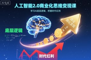 人工智能2.0商业化思维变现课,学习AI底层逻辑,把握时代红利-沧海聊项目