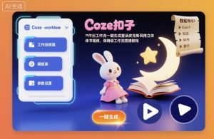 Coze扣子工作流一键生成童话皮克斯风格立体书视频,保姆级工作流搭建教程-沧海聊项目