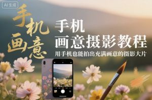 手机画意摄影教程,用手机也能拍出充满画意的摄影大片-沧海聊项目