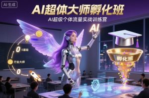AI超体大师孵化班，AI超级个体流量实战训练营-沧海聊项目