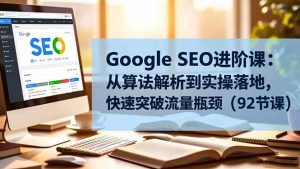 Google SEO进阶课:从算法解析到实操落地,快速突破流量瓶颈(92节课-沧海聊项目
