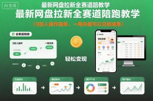 最新网盘拉新全赛道陪跑教学，0投入操作简单，一周内就可以见到成果-沧海聊项目