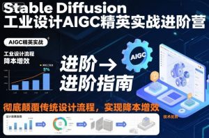 Stable Diffusion工业设计AIGC精英实战进阶营，彻底颠覆传统设计流程，实现降本增效-沧海聊项目