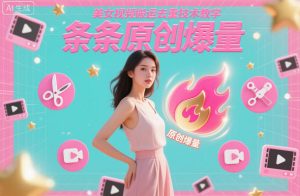 美女视频搬运去重技术教学,条条原创爆量-沧海聊项目