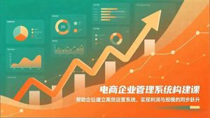 电商企业管理系统构建课:帮助企业建立高效运营系统,实现利润与规模的同步跃升-沧海聊项目