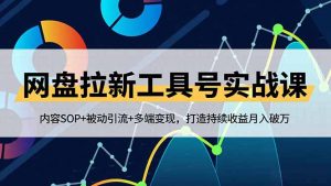 网盘拉新工具号实战课,内容SOP+被动引流+多端变现,打造持续收益月入破万-沧海聊项目