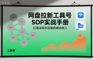 网盘拉新工具号SOP实战手册,打造没有天花板的被动收入-沧海聊项目