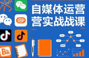 自媒体运营实战课，掌握一套系统的自媒体运营底层方法论，成为优秀的内容创作者-沧海聊项目