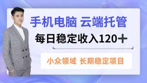 手机、电脑云端托管，每日稳定收入120+，小众领域长期稳定-沧海聊项目