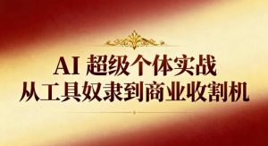 AI超级个体实战：从工具奴隶到商业收割机-沧海聊项目