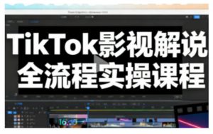 TikTok影视解说全流程实操，手把手教你打造TK爆款解说视频-沧海聊项目