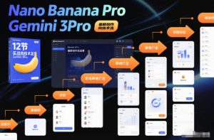 Nano Banana Pro Gemini 3Pro，最新创作实战课，12节实战向技术流，职场降维打击-沧海聊项目