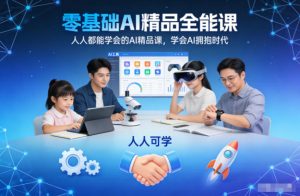 零基础AI精品全能课，人人都能学会的AI精品课，学会AI拥抱时代-沧海聊项目
