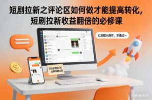 短剧拉新之评论区如何做才能提高转化,短剧拉新收益翻倍的必修课-沧海聊项目