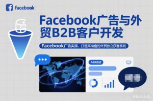 Facebook广告与外贸B2B客户开发，Facebook广告实操，打造高询盘的外贸独立获客系统-沧海聊项目