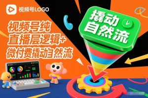 视频号纯直播底层逻辑+微付费撬动自然流-沧海聊项目