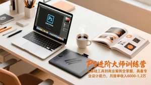 PS进阶大师训练营，从基础工具到商业案例全掌握，具备专业设计能力，月接单收入6000-1.2万-沧海聊项目