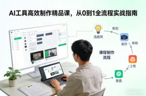 AI工具高效制作精品课，从0到1全流程实战指南-沧海聊项目