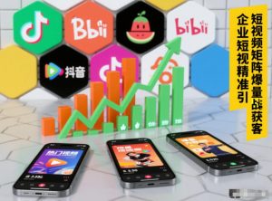 企业短视频精准引流矩阵获客，短视频矩阵爆量战法-沧海聊项目