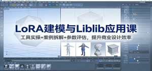 LoRA建模与Liblib应用课：工具实操+案例拆解+参数评估，提升商业设计效率-沧海聊项目